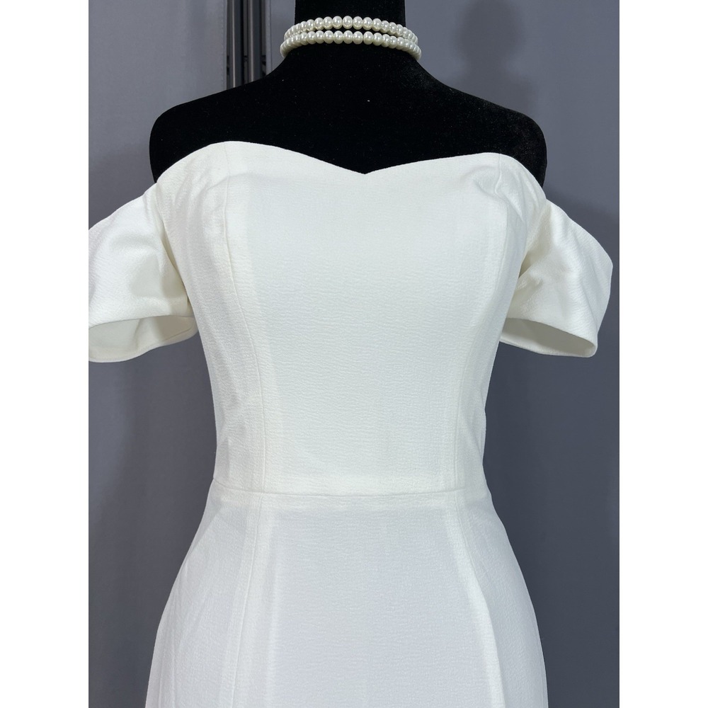 Dress the Population Logan Off-the-Shoulder Maxi Gown Sz XXS 00 Wedding Prom #J - Picture 6 of 12